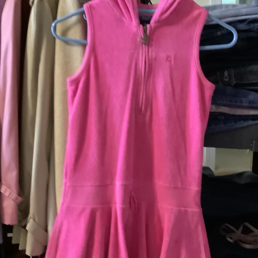 Chaps Pink Kids Swim Coverup,‎ terrycloth, large